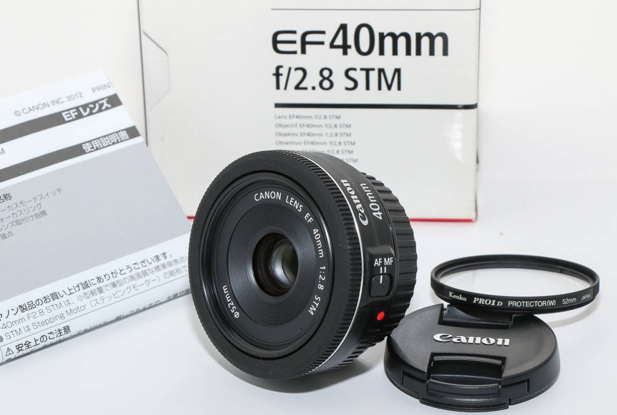 在庫一掃売り切りセール Canon EF40mm F2.8 STM Kenko PRO1D付き