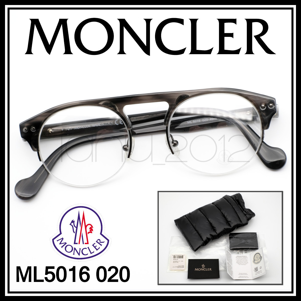 ☆新品本物!MONCLER ML5016 020 クリアグレー モンクレール ハイ