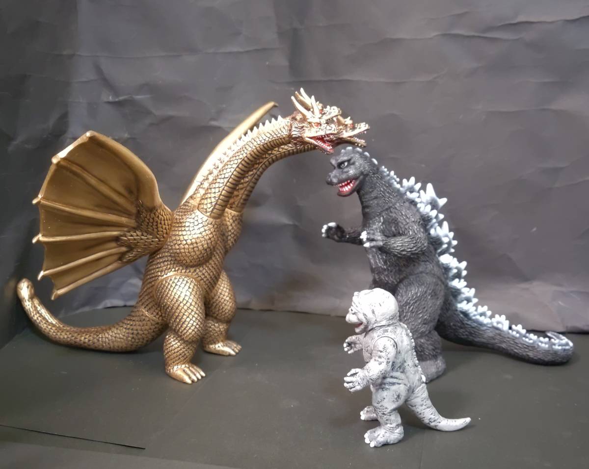 最新のデザイン ゴジラ怪獣ソフビリペイント 怪獣総進撃セット kids