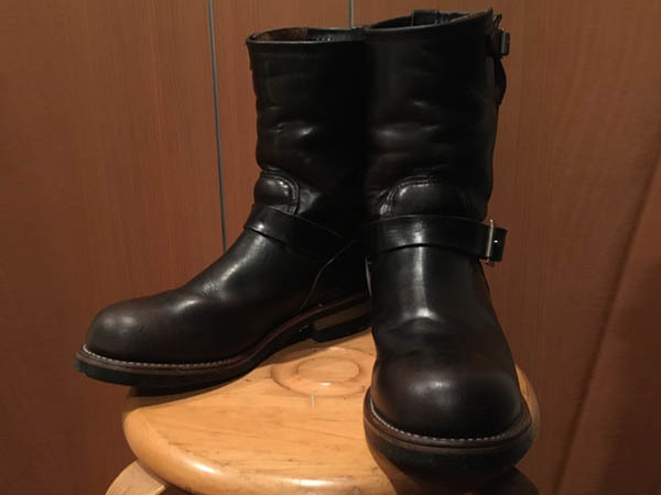 REDWING レッドウィング Engineer Boots エンジニアブーツ Black 黒 茶芯 PT91 1/2 D 25cm  Made in USA