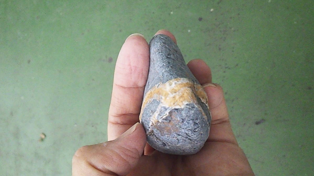 натуральный камень Saitama префектура .. серый. ... камень треугольник рисовый шарик онигири 170g.. для, аквариум, двор камень, камень суйсеки, бонсай, поддон камень 