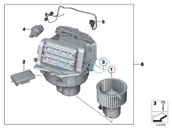 BMW F01 F02 エアコン ブロアモーター 左ハンドル用 740i 740Li 750i 750Li 760Li 64119242607 64119200936 出荷締切18時_画像3