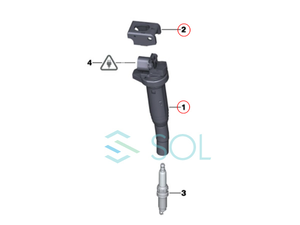 BMW E90 E91 E92 イグニッションコイル(HELLA) + スーパー スパークプラグ(BOSCH) 320i 325i 325xi 330i 330xi 12137582627 12120038349_画像5