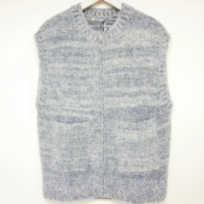 AURALEE オーラリー WOOL ALPACA FELT KNIT VEST-