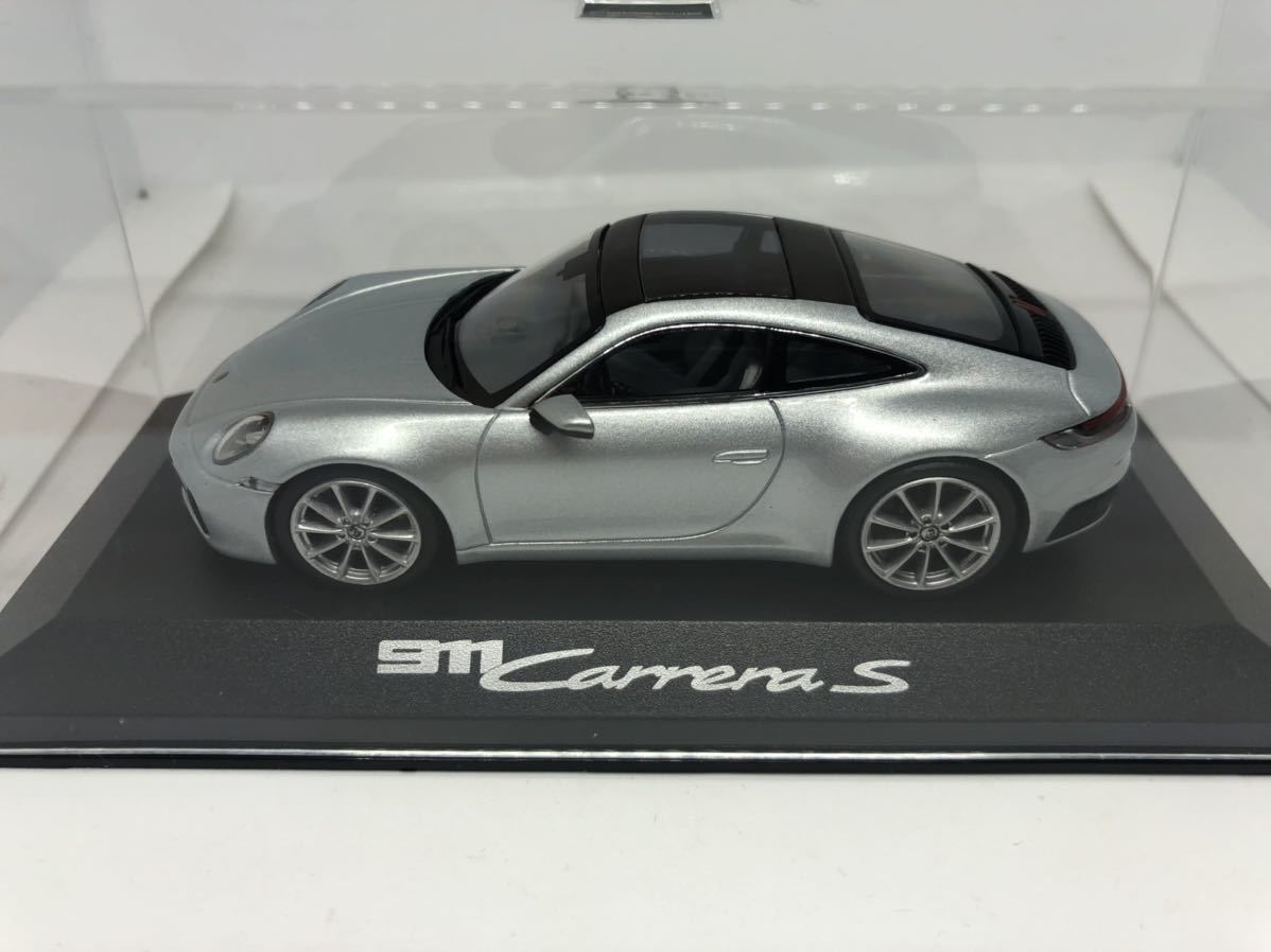 ミニチャンプス ポルシェ 911 カレラS (992) シルバー 1/43 特注 箱