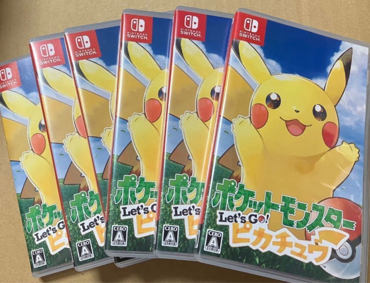 送料無料 6本セット ポケットモンスター Let's Go ピカチュウ switch