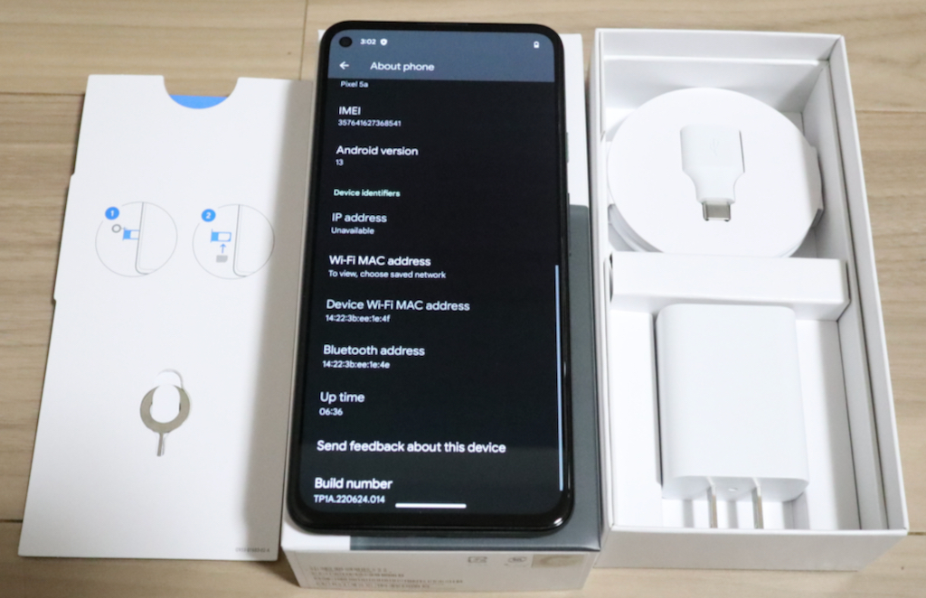 美品】Pixel 5a(5G) 128GB Mostly Black SIMフリー Googleストア版
