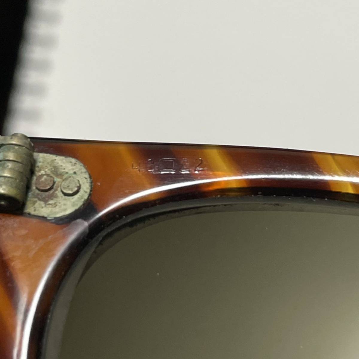 60s AMERICAN OPTICAL LANCER 48/22 ビンテージ 眼鏡 古着 アメリカンオプティカル AO SAFETY サングラス ランサー アンバー 鼈甲 べっこう_画像4