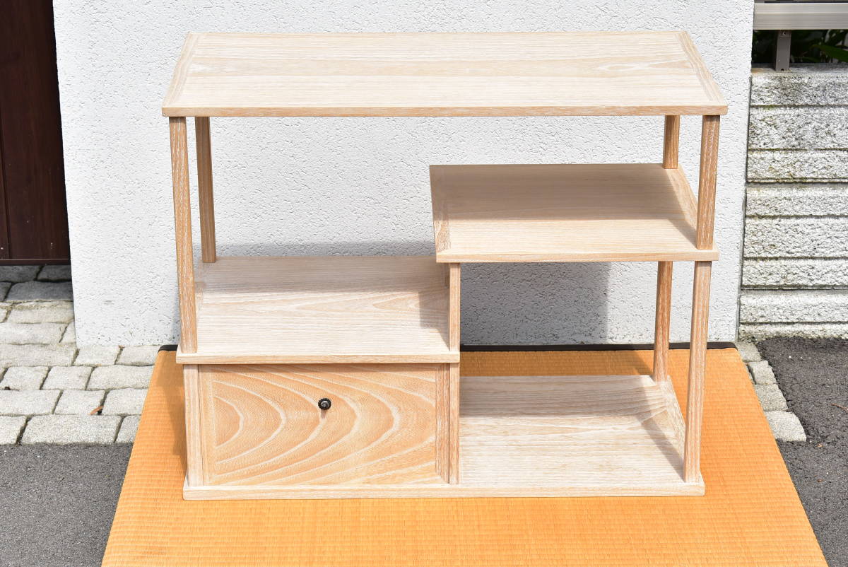 ヤフオク! - 【茶道具】 志野棚 秀斎 袋棚 天然木 桐木地 組立式 骨...