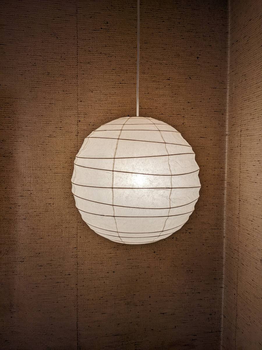 当季大流行 【デザイナーズ家具】ヴィンテージ イサム ノグチ 幅約40㎝ 明かりシリーズ akari ペンダントライト Noguchi Isamu イサムノグチ