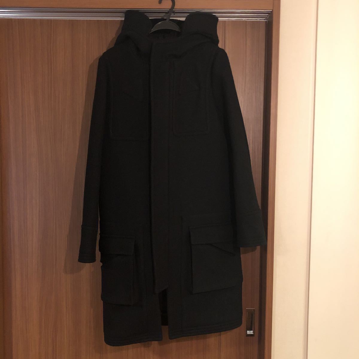 sise シセ　メルトンダッフルコート　12aw 黒　ブラック　ANREALAGE TOGA dressedundressed jieda Sise　コート　ブルゾン　アウター_画像2