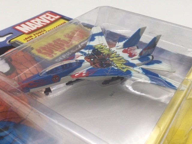 スパイダーマン 戦闘機 F-14 Tomcat トムキャット ダイキャスト製ボディ マーベルエアフォース マイスト社製 SpiderMan 飛行機ジェット機_画像3