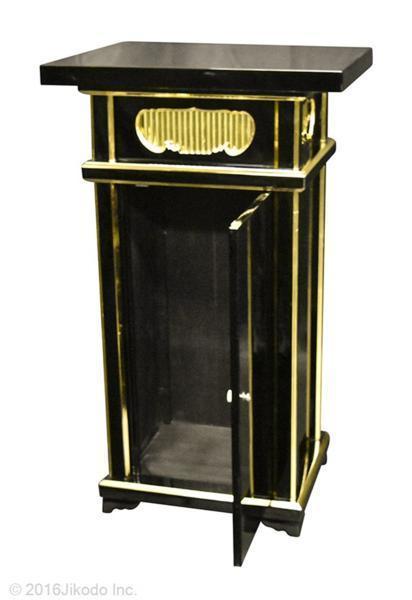 【寺院仏具】潤み塗り 収納付き角型中央香台 幅45センチ 安心の国内産寺院仏具(受注生産品)(商品番号10049u)_画像6