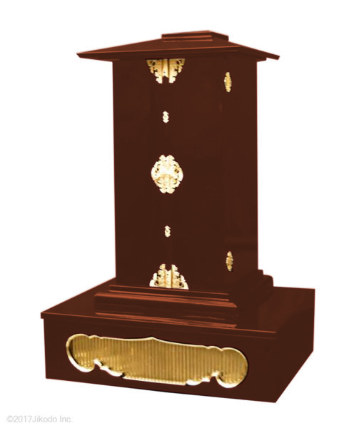 【寺院仏具】朱塗り 金具付 新型角厨子と厨子台セット 厨子高さ75センチ 国内自社工場製作 木製寺院仏具通販(受注生産品)(商品番号11190s)_画像6
