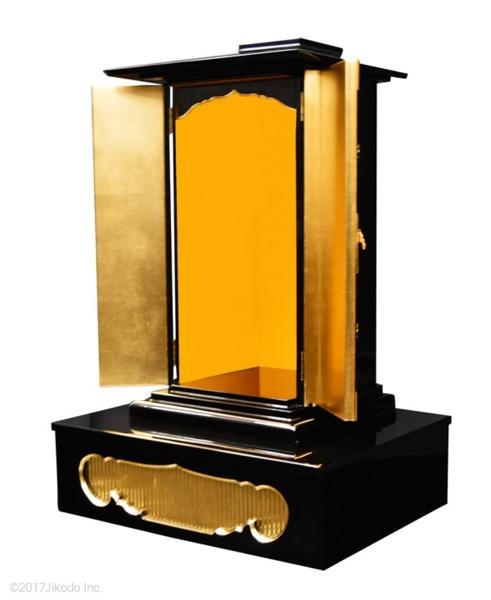 【寺院仏具】朱塗り 金具付 新型角厨子と厨子台セット 厨子高さ75センチ 国内自社工場製作 木製寺院仏具通販(受注生産品)(商品番号11190s)_画像5
