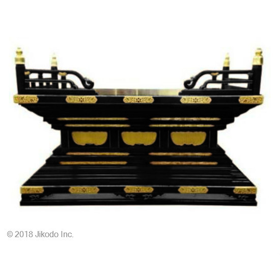 松山仏具工房出品」寛通型 五具足 黒色 9寸(花立高さ27.5cm、火 松山仏具工房出品」寛通型 五具足 黒色 9寸(花立高さ27.5cm、火