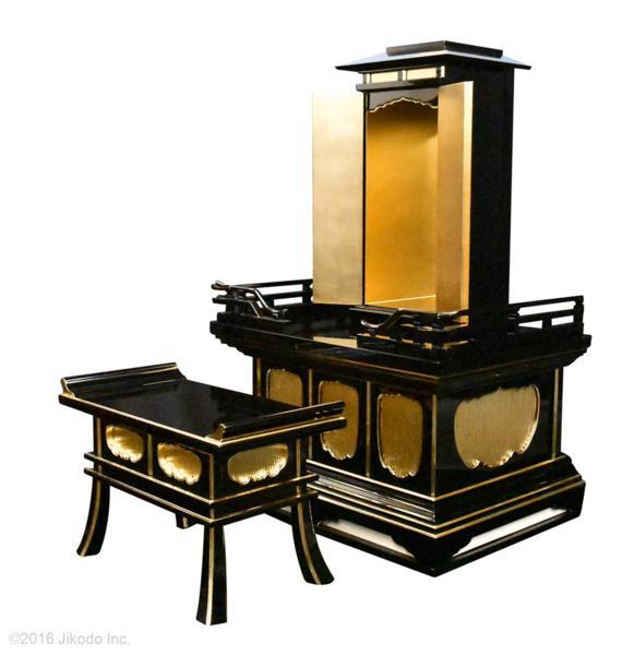 注目ブランドのギフト 【寺院仏具】黒塗り 木製寺院仏具(受注生産品)(商品番号11192k) 厨子台幅90センチ国内自社工場製作 3点セット 須弥壇と厨子と経机 仏具一般 注目ブランドのギフト 【寺院仏具】黒塗り 木製寺院仏具(受注生産品)(商品番号11192k) 厨子台幅90センチ国内自社工場製作 3点セット 須弥壇と厨子と経机 仏具一般