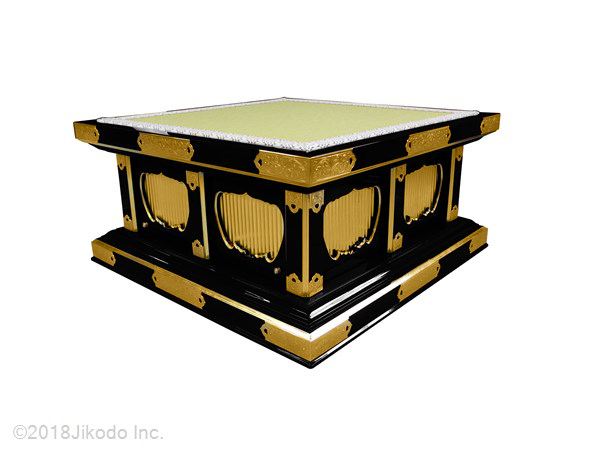 【5%OFF】 【寺院仏具】収納付き 金具付 黒塗り礼盤 幅約60センチ (受注生産品)(商品番号11001k) 仏具一般 【5%OFF】 【寺院仏具】収納付き 金具付 黒塗り礼盤 幅約60センチ (受注生産品)(商品番号11001k) 仏具一般