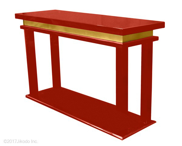 寺院仏具】 黒塗り 慈光型の立焼香机(前机や供物台に 寺院仏具】 黒塗り 慈光型の立焼香机(前机や供物台に