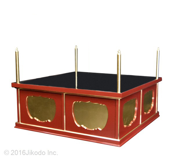 寺院仏具】黒塗り 3.5尺の一重大壇 壇のみ 国内自社工場制作 寺院仏具】黒塗り 3.5尺の一重大壇 壇のみ 国内自社工場制作