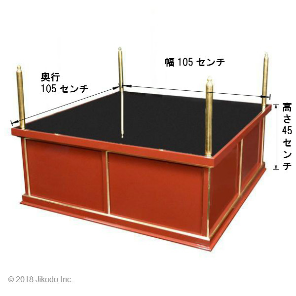 寺院仏具】潤み塗り 3.5尺の新型大壇大壇 壇のみ 国内自社工場 寺院仏具】潤み塗り 3.5尺の新型大壇大壇 壇のみ 国内自社工場