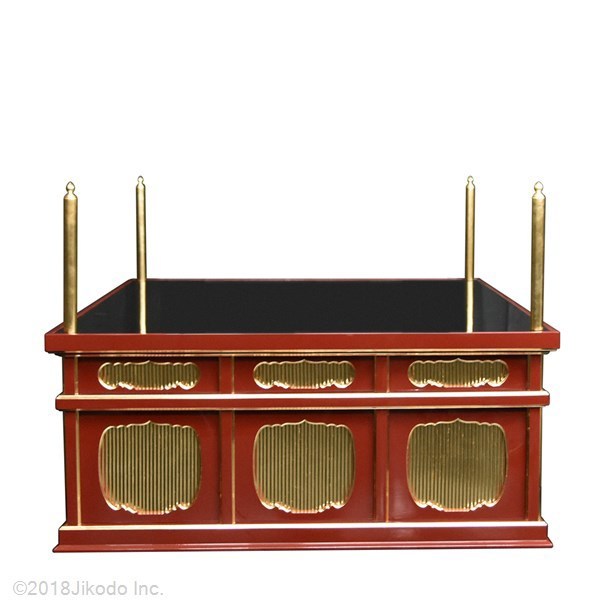 寺院仏具】潤み塗り 3.5尺の二重大壇 壇のみ 国内自社工場制作 寺院仏具】潤み塗り 3.5尺の二重大壇 壇のみ 国内自社工場制作