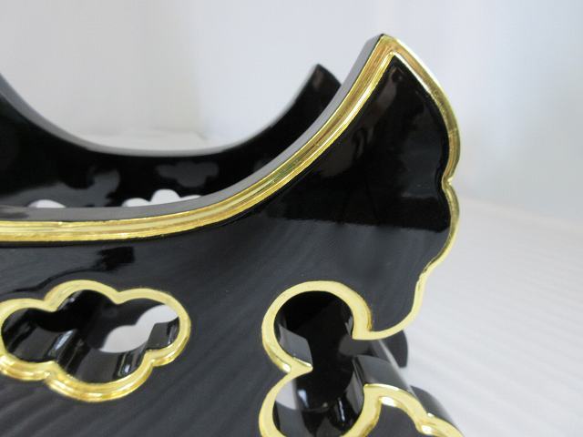 特別販売品】黒塗り 銅鑼台 (幅32cmx高21cmx奥行16.5cm)長期 特別販売品】黒塗り 銅鑼台 (幅32cmx高21cmx奥行16.5cm)長期