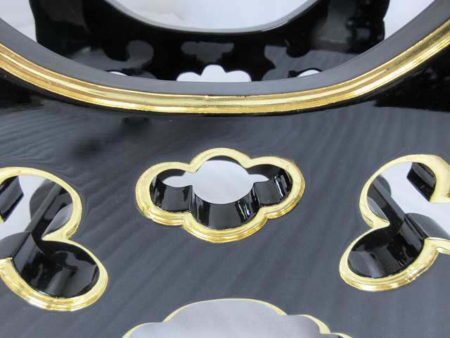 特別販売品】黒塗り 銅鑼台 (幅32cmx高21cmx奥行16.5cm)長期 特別販売品】黒塗り 銅鑼台 (幅32cmx高21cmx奥行16.5cm)長期