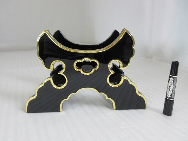特別販売品】黒塗り 銅鑼台 (幅32cmx高21cmx奥行16.5cm)長期在庫 特別販売品】黒塗り 銅鑼台 (幅32cmx高21cmx奥行16.5cm)長期在庫