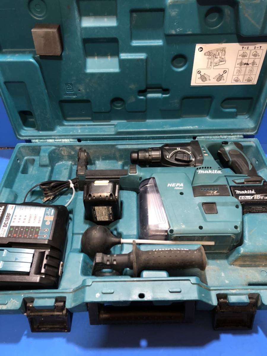 マキタ 24mm18V充電ハンマドリル集塵システム付 HR244D/DX01