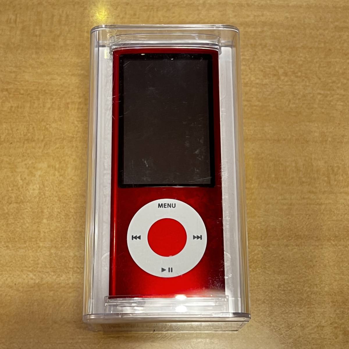 新品未開封Apple Store 8GB限定カラーA1320第5世代iPod nano第五世代REDプロダクトレッドMC049LL/A貴重品MC049J/Aレア アップルストア 本体_画像1