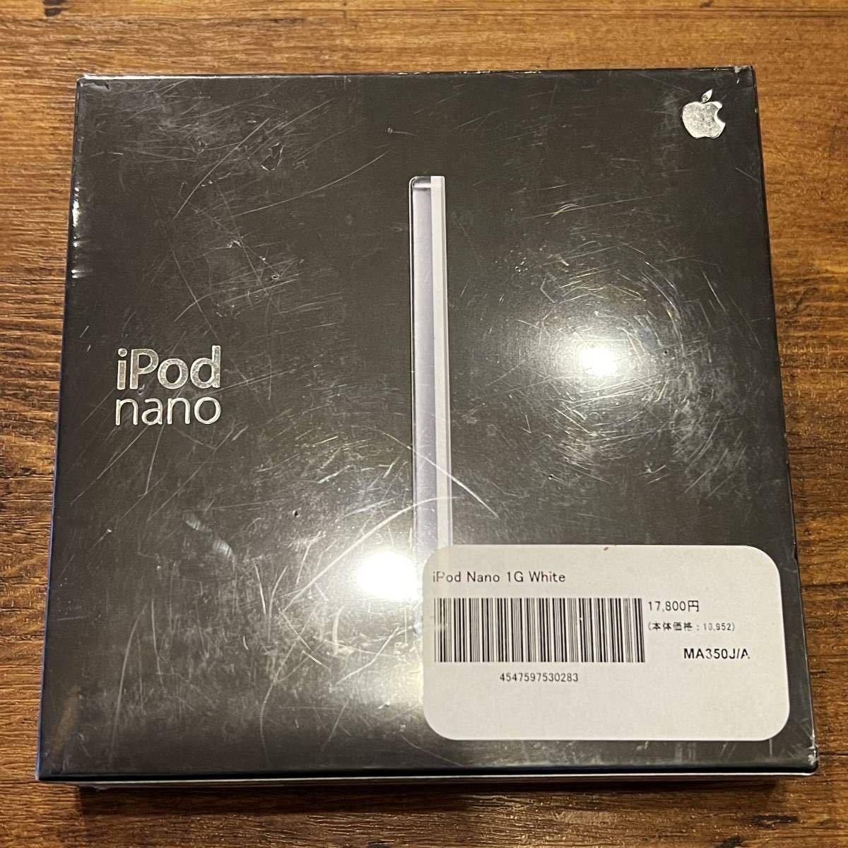 新品未開封Apple Store初代1GB 第1世代iPod nano第一世代White白MA350J/A貴重品A1137レア アップルストア 本体 コレクターズアイテム_画像2