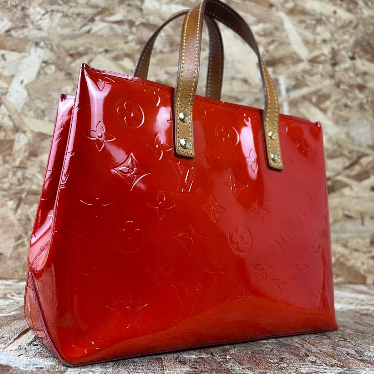 美品】LOUIS VUITTON ルイヴィトン 1円 リード pmトート ヴェルニ 鞄