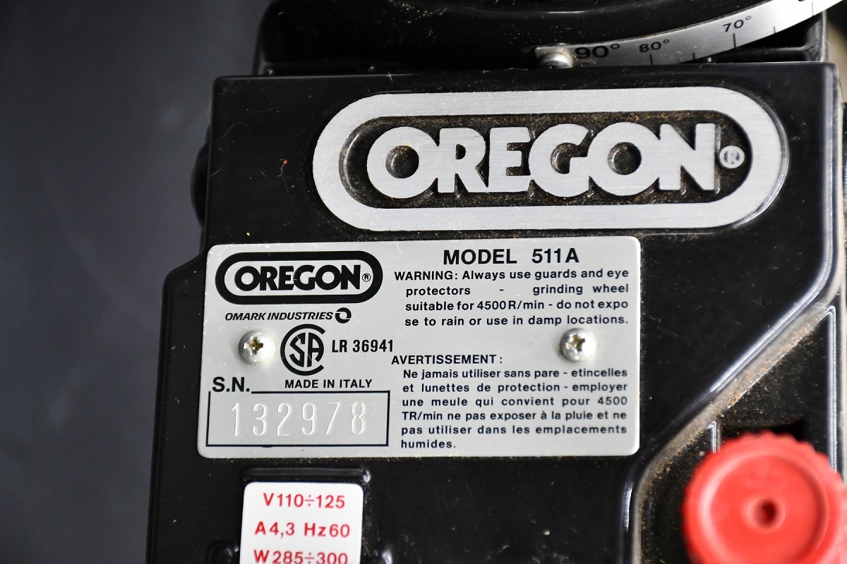 A9-7 OREGON オレゴン ベンチグラインダー MODEL 511A 目立て機 A9-7 OREGON オレゴン ベンチグラインダー MODEL 511A 目立て機