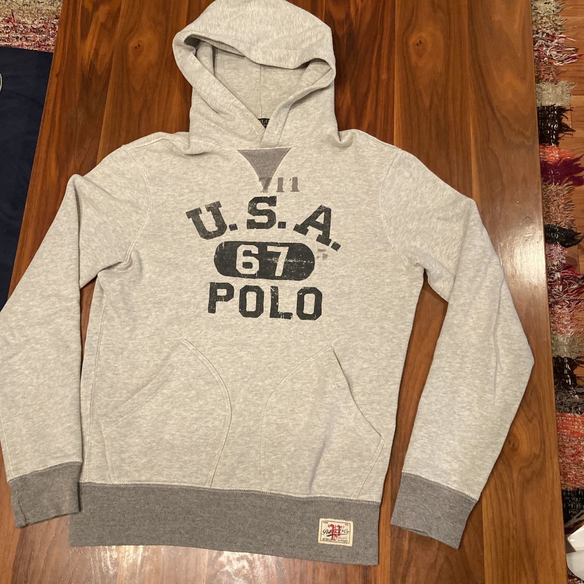 堅実な究極の size パーカー ステンシル 前V Lauren Ralph POLO 美品