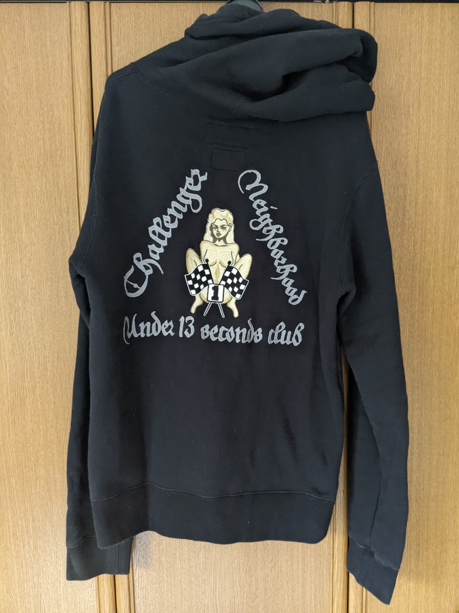 NEIGHBORHOOD CHALLENGER コラボレーション パーカー 黒色 M NEIGHBORHOOD CHALLENGER コラボレーション パーカー 黒色 M