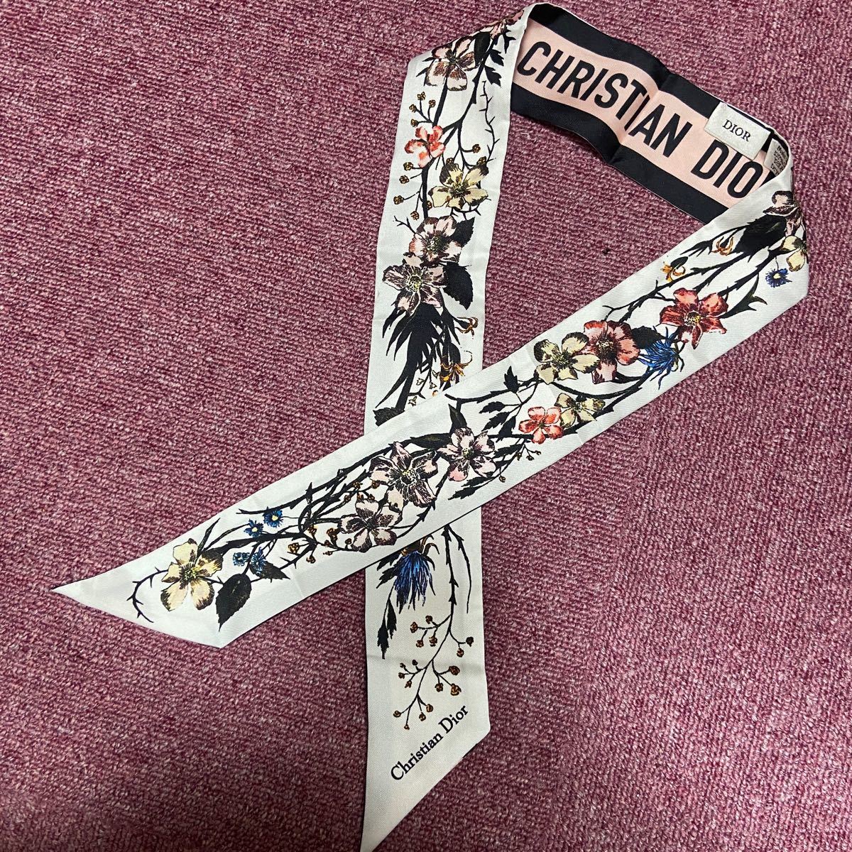 ディオール ミッツァ スカーフ ツイリー ローザムタビリス dior