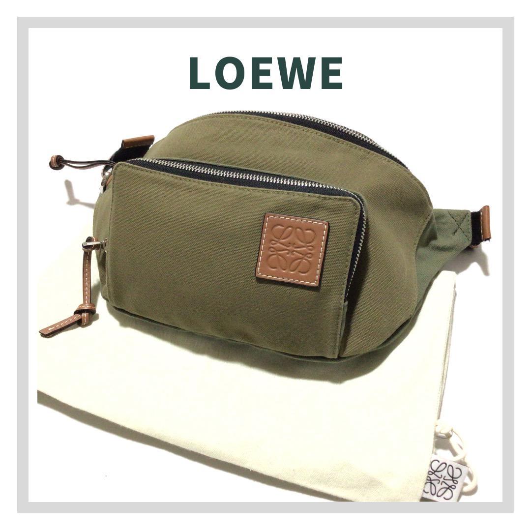 LOEWE ロエベ BUMBAG PUFFY ボディバッグ ブラウン キャンバス lp2m