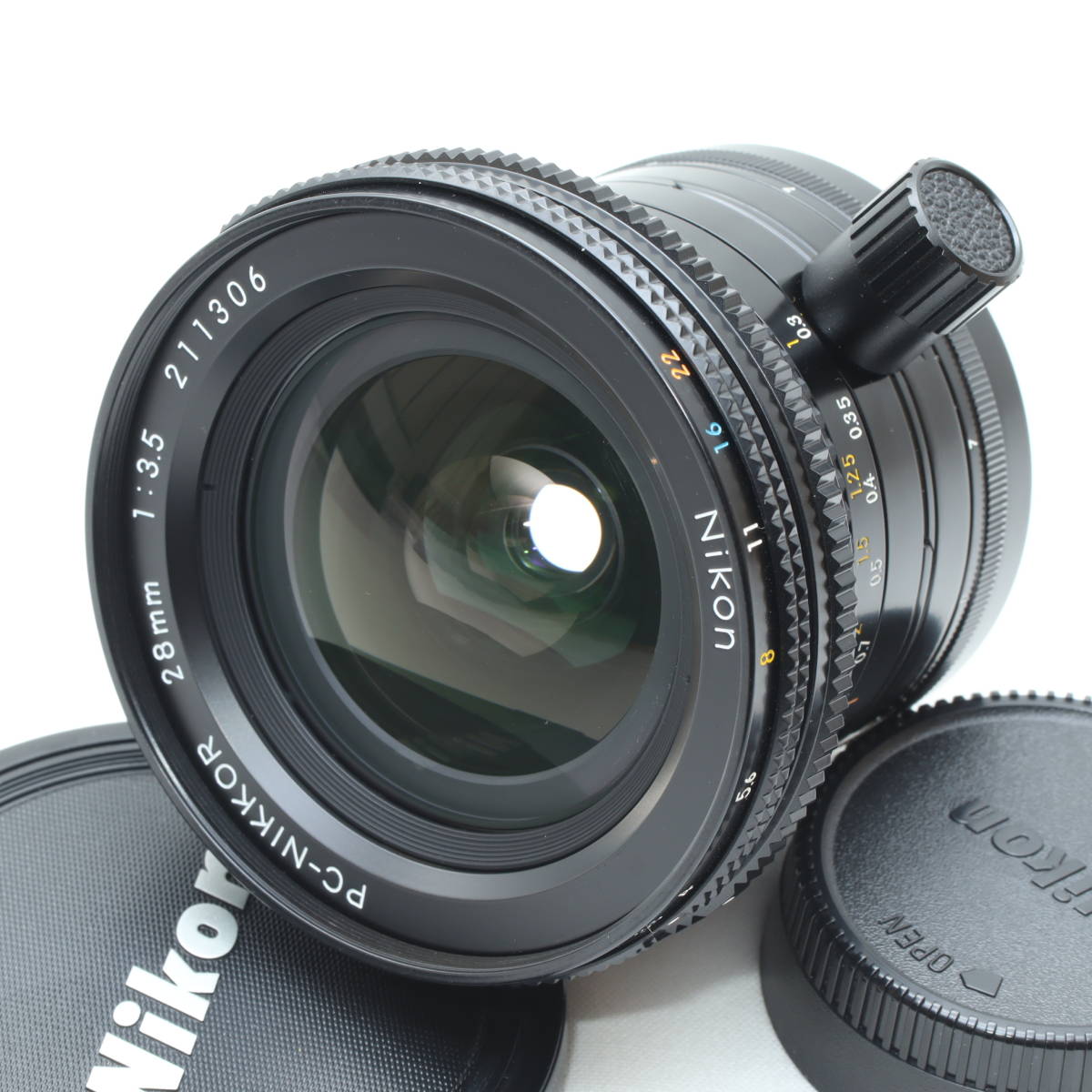 新品級 #1509 ☆ ニコン Nikon PC NIKKOR 28mm F3.5 ☆ついに入荷！使用感激少の極上品です！！