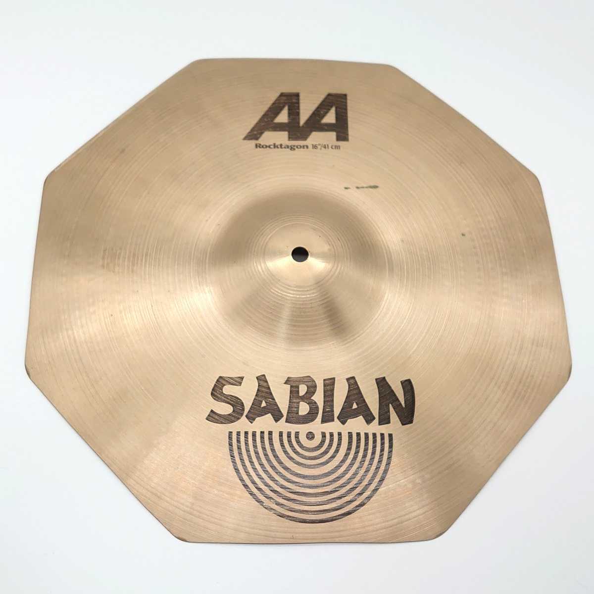 SABIAN AA ROCKTAGON セイビアン ロックタゴン 16インチ シンバル ドラム バンド 楽器 音楽 シリーズ カット ブランド ロゴ レア tp-22x888 0