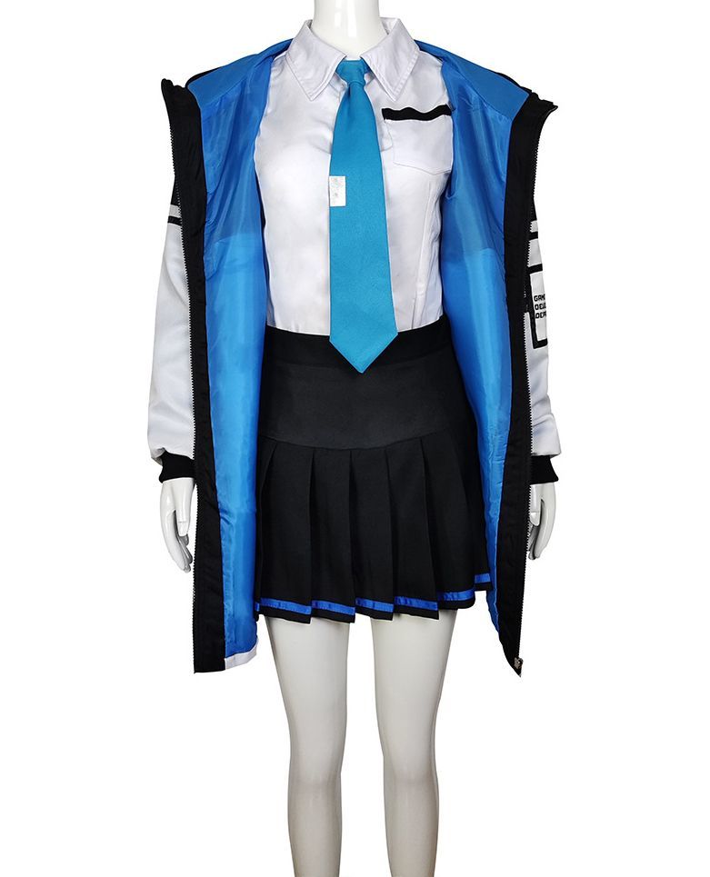 ◆新品◆ブルーアーカイブ 風 ブルアカ 天童アリス (てんどうありす) コスチューム コスプレ衣装 4点セット♪サイズS～XXL CC0293