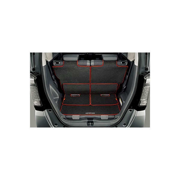 MUGEN 無限 スポーツラゲッジマット チップアップ&ダイブダウン機能付きスライドシート非装備車用 ブラック×レッド N-BOX JF1/JF2_画像2