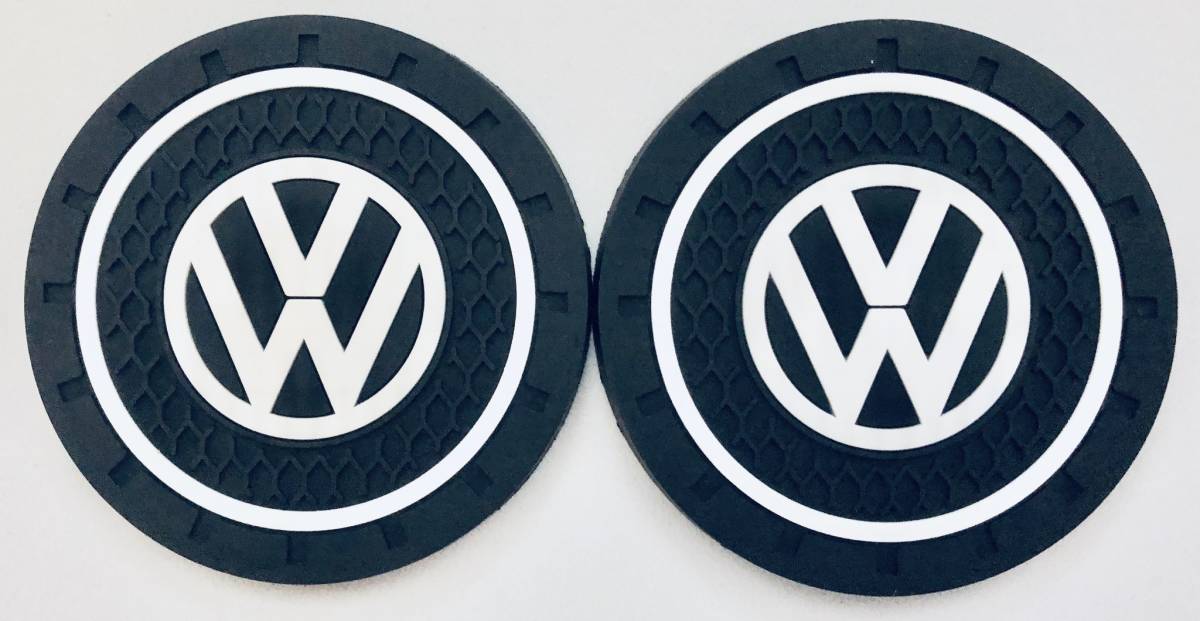 フォルクスワーゲン Volkswagen コースター 2個セット ドリンクホルダー 車内装アクセサリー 車カスタムの画像1