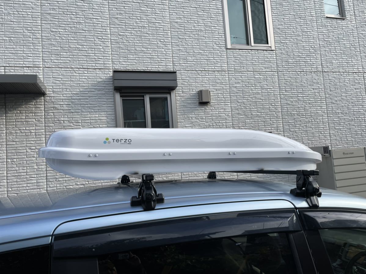  beautiful goods *TERZO roof box * aero black slider EA164CWX AERO CROSS LYDER 185 pick up limitation THULE INNO