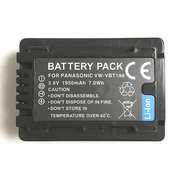 送料無料 Panasonic パナソニック VW-VBT190 電池 互換用バッテリー 1950mAh 互換品_画像1