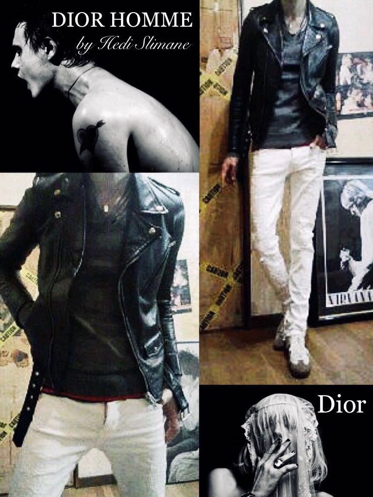 正規 DIOR HOMME 04AW VICTIM期 slash V-neck knit wool 100 正規 DIOR HOMME 04AW VICTIM期 slash V-neck knit wool 100
