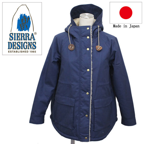 SIERRA DESIGNS (シエラデザインズ) 6512 65/35 WOMEN'S BOA PARKA レディース ボアパーカー 日本製 SD007 Midnight Sサイズ