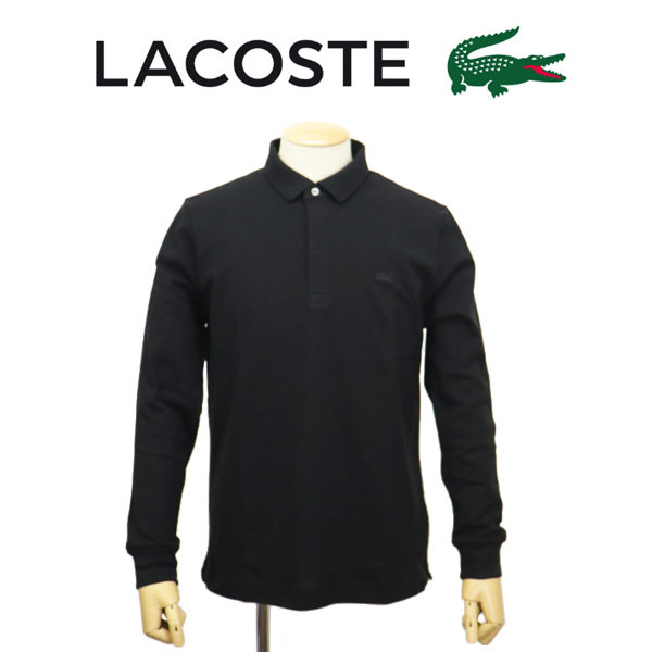 LACOSTE (ラコステ) PH2481M Paris Stretch Polo パリスストレッチポロ 長袖 LC287 031ブラック 4-M