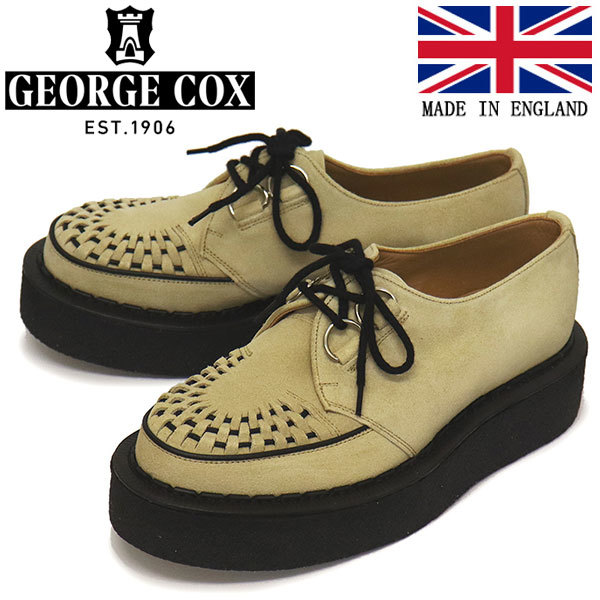 GEORGE COX (ジョージコックス) SKIPTON 3588 VI ラバーソール レザーシューズ 417 SAND SUEDE UK9-約28.0cm