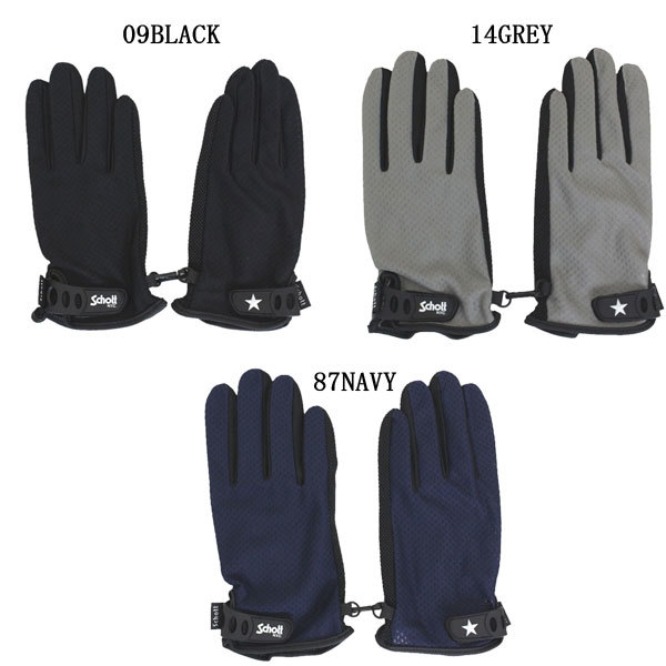 Schott (ショット) 3119049 3970028 SUMMER GLOVE サマーグローブ 09(010)BLACK Lの画像1